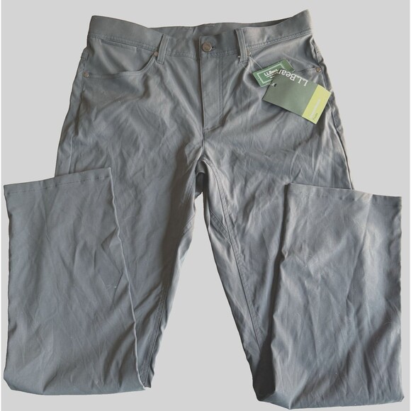 NWT LL Bean VentureStretch Five Pocket Mens Pants Straight Leg 33x32 - Picture 5 of 8